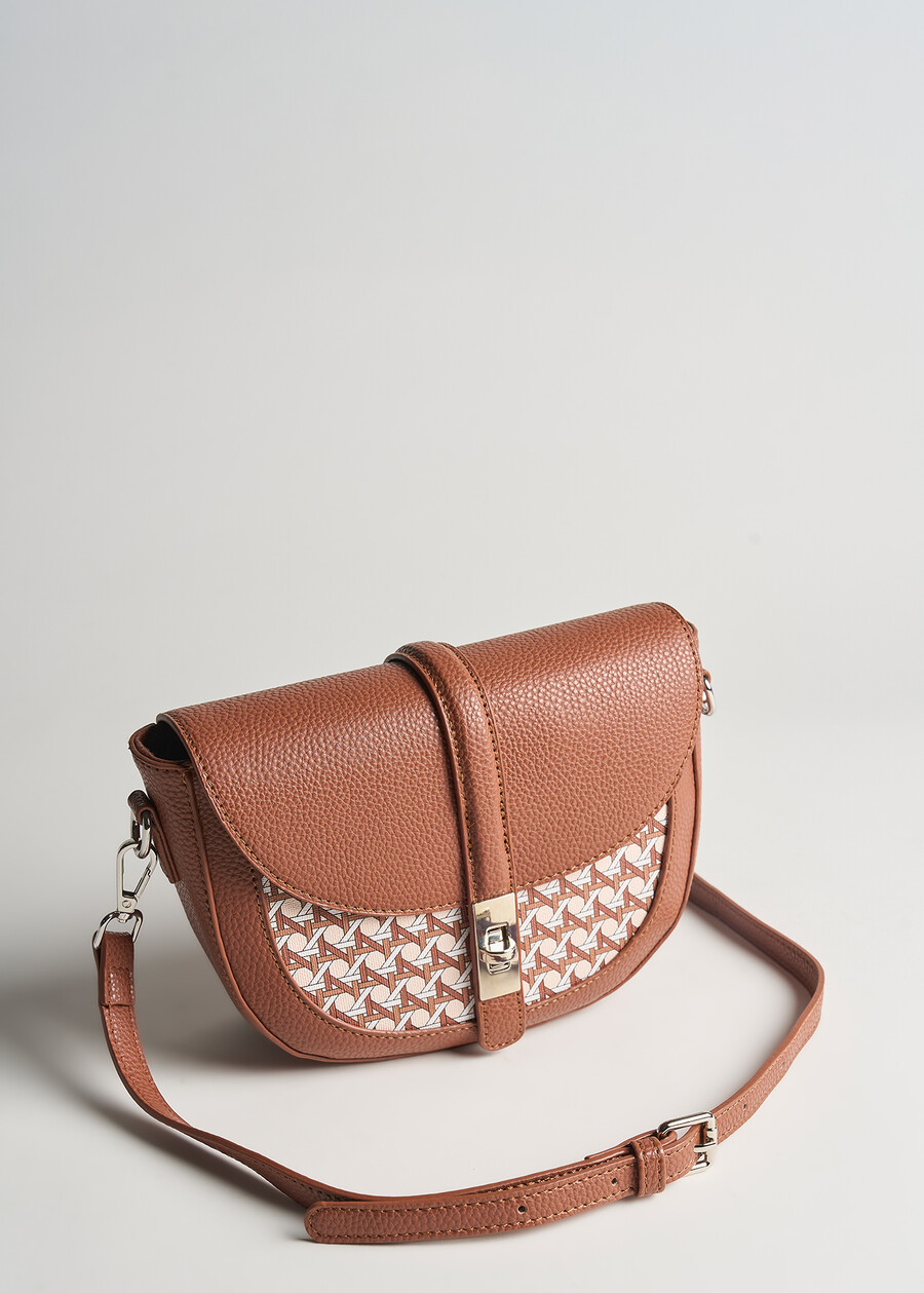 Bonye woven print crossbody bag MARRONE PIGNA Woman , image number 1