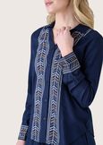 Cledi 100% rayon shirt BLUE OLTREMARE  Woman image number 2
