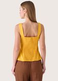 Teo squared neck top GIALLO VANILLA Woman image number 3