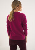 Maglia Monroe in lana ROSSO MAGENTAVERDE PAVONE Donna immagine n. 3
