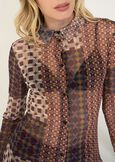 Camicia Calyd in mesh stampata GRIGIO TORTORA Donna immagine n. 2