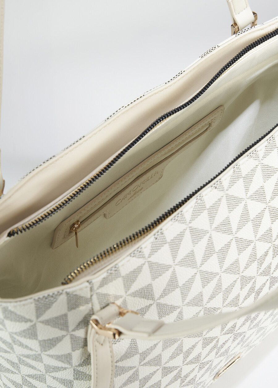 Borsa shopping Bely in ecopelle BIANCO BURRO Donna , immagine n. 3