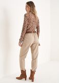Perseo cargo trousers BEIGENERO BLACK Woman image number 4