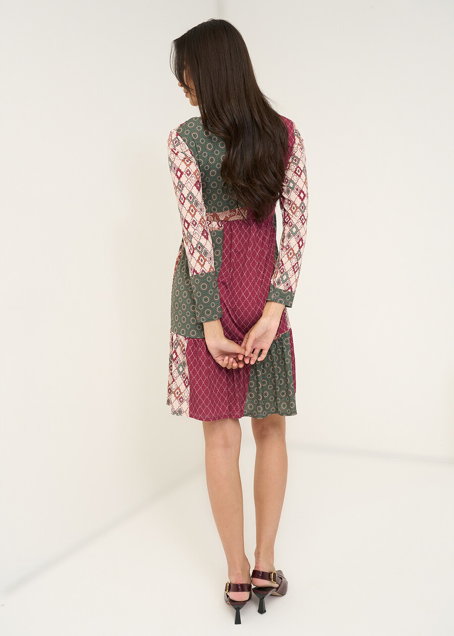 Adam printed jersey dress VERDE Woman , image number 4
