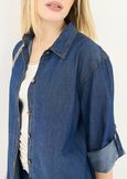 Clea long chambray shirt DENIM Woman image number 2