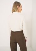 Carla shirt with scarf detail BIANCO BURRO Woman image number 4