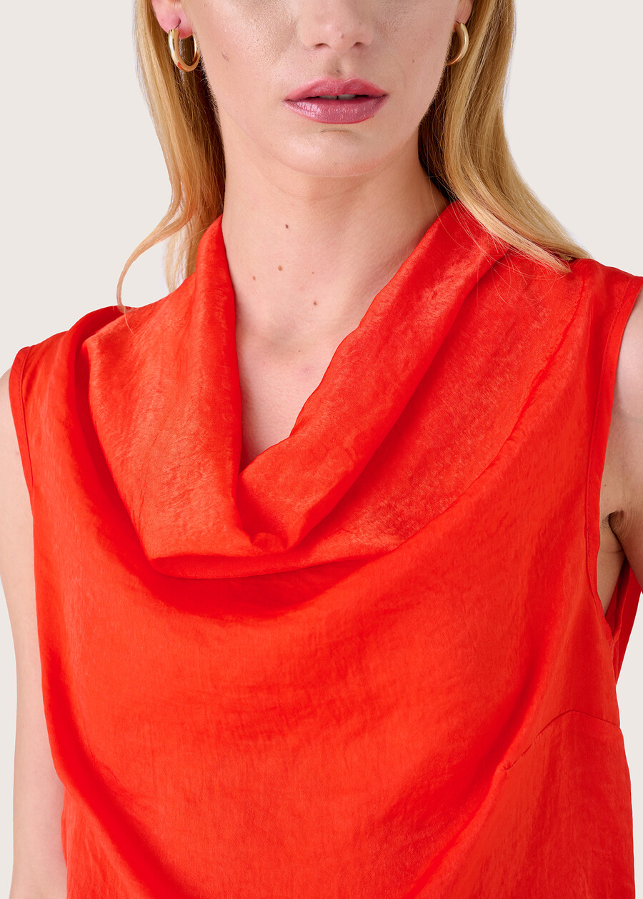 Top Thomas con scollo a cappuccio ARANCIO SUNRISE Donna , immagine n. 2