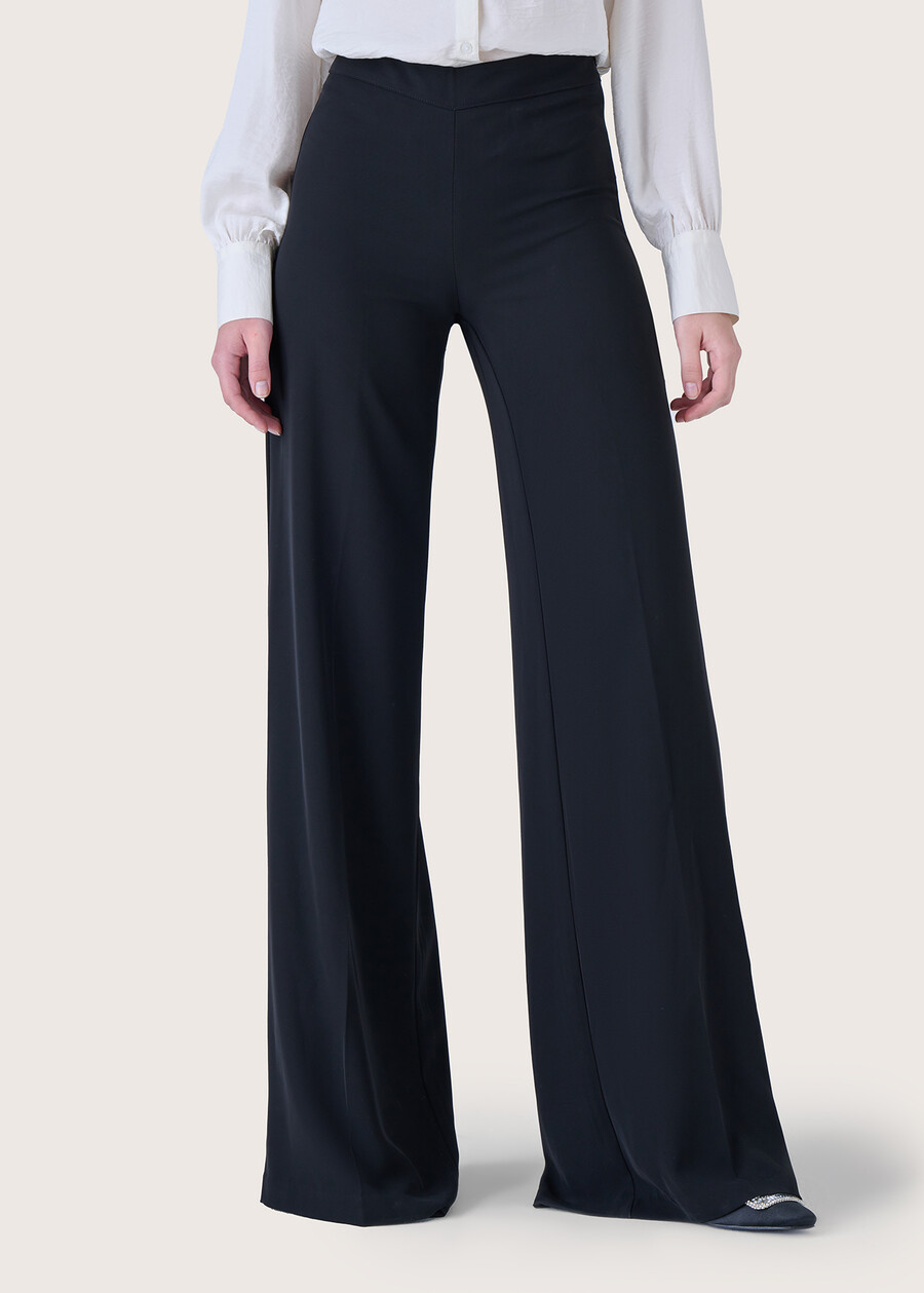 Pantalone Paolo a zampa NERO BLACK Donna , immagine n. 3