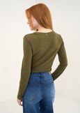 T-shirt Sabryn scollo a V VERDEVIOLA Donna immagine n. 3