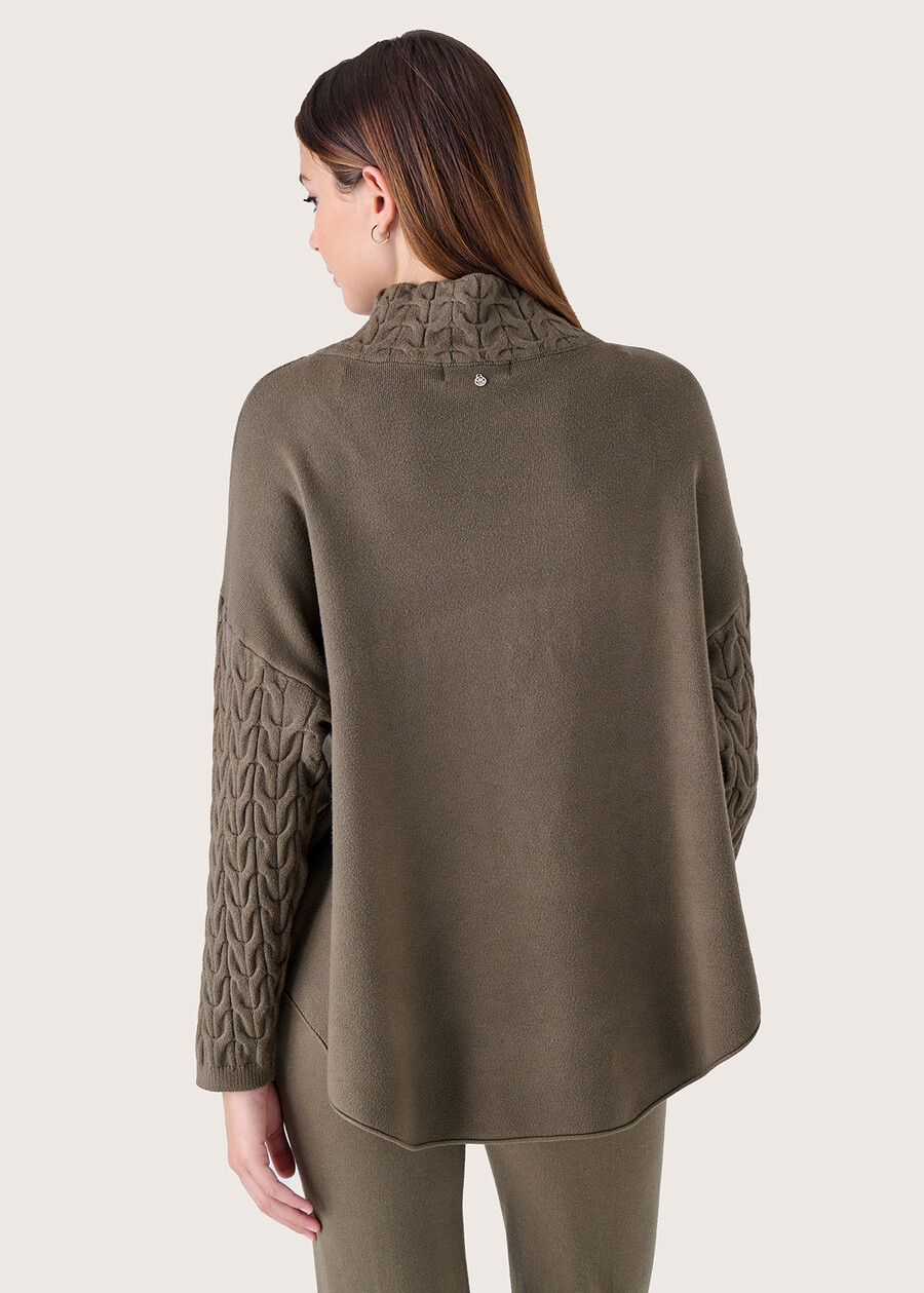 Marge turtleneck jersey VERDE CAPPERBEIGE GREIGE Woman , image number 4