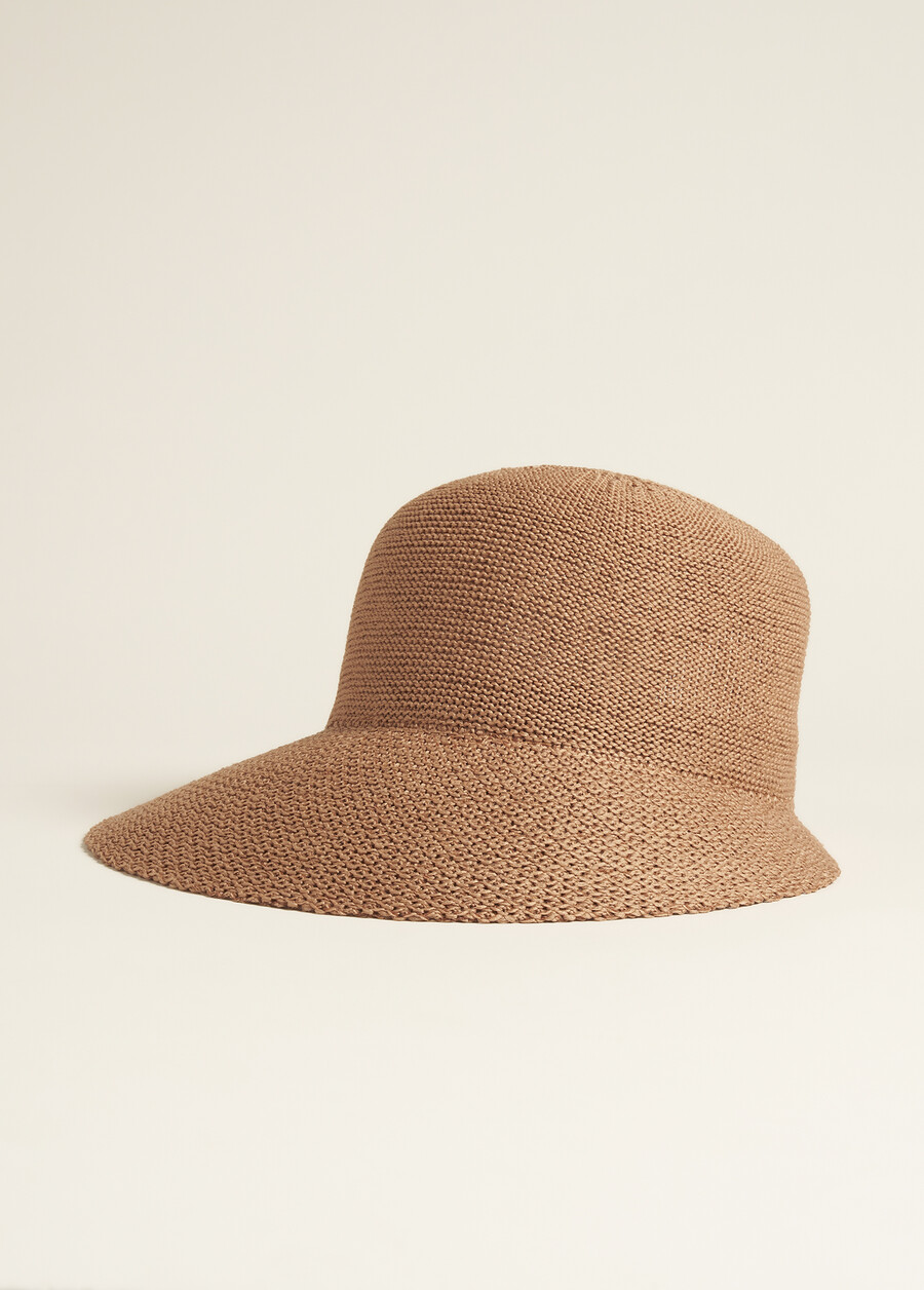 Cappello Breccia Effetto Maglia MARRONE Donna , immagine n. 2