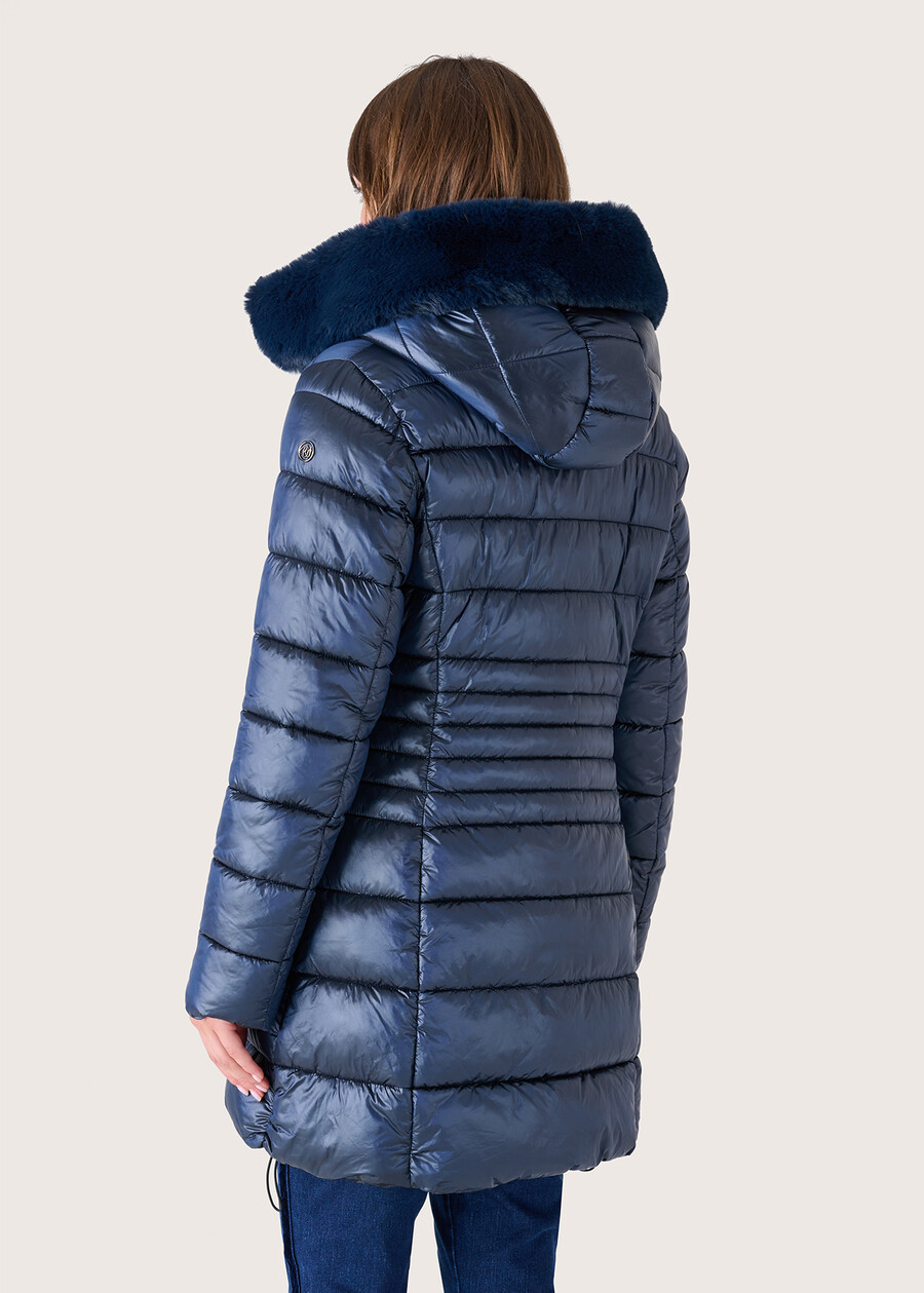 Peter long down jacket BLU INCHIOSTRO Woman , image number 4