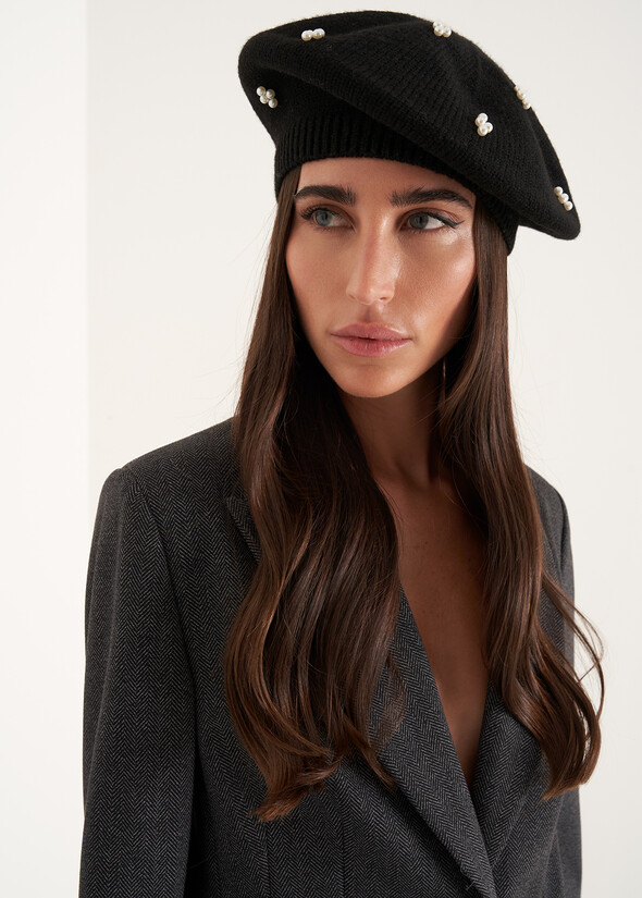 Basco Cary con perle NERO BLACK Donna null