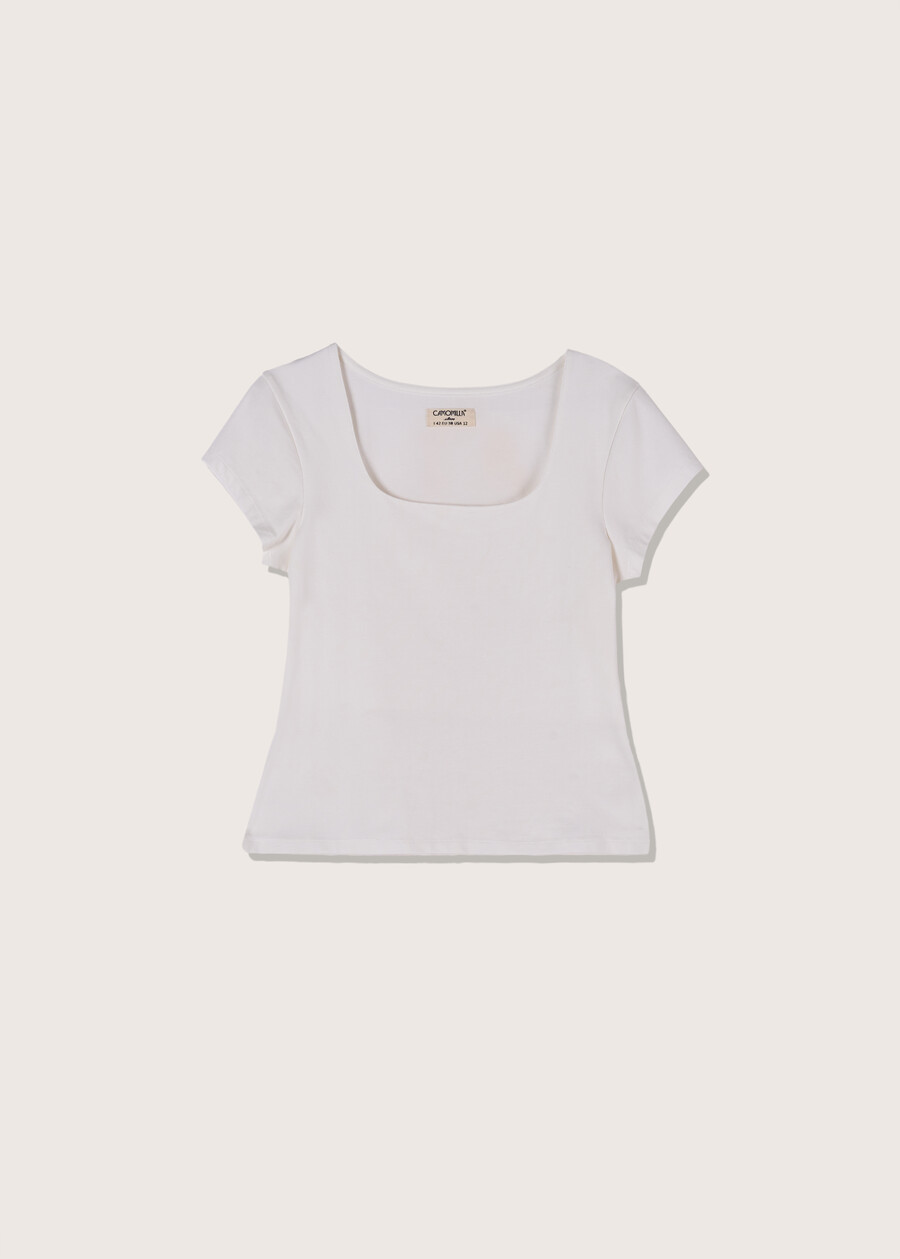 Sunrise cotton t-shirt BIANCOARANCIO SUNRISE Woman , image number 4