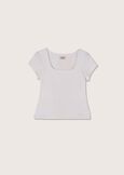 Sunrise cotton t-shirt BIANCOARANCIO SUNRISE Woman image number 4