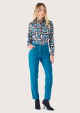 Kate technical fabric trousers BLUE COLONIAL Woman image number 1
