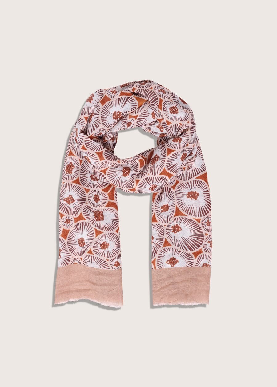 Sciarpa Sofy con stampa fantasia MARRONE AMBERGIALLO MAIS Donna , immagine n. 1