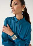 Camicia Alessia in satin MARRONEVERDE GARDENAZZURO AZZURRO Donna immagine n. 2