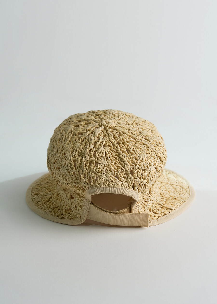 Cappello Cloris effetto crochet BEIGE Donna , immagine n. 4