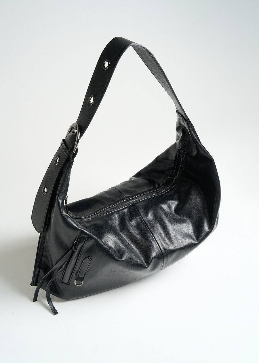 Sacca Bayk con tasca zip ROSSO BORDEAUXNERO Donna , immagine n. 3