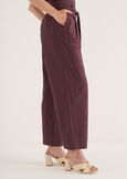 Pantaloni Penty in misto lino VIOLA MELANZANABIANCO BURRO Donna immagine n. 2