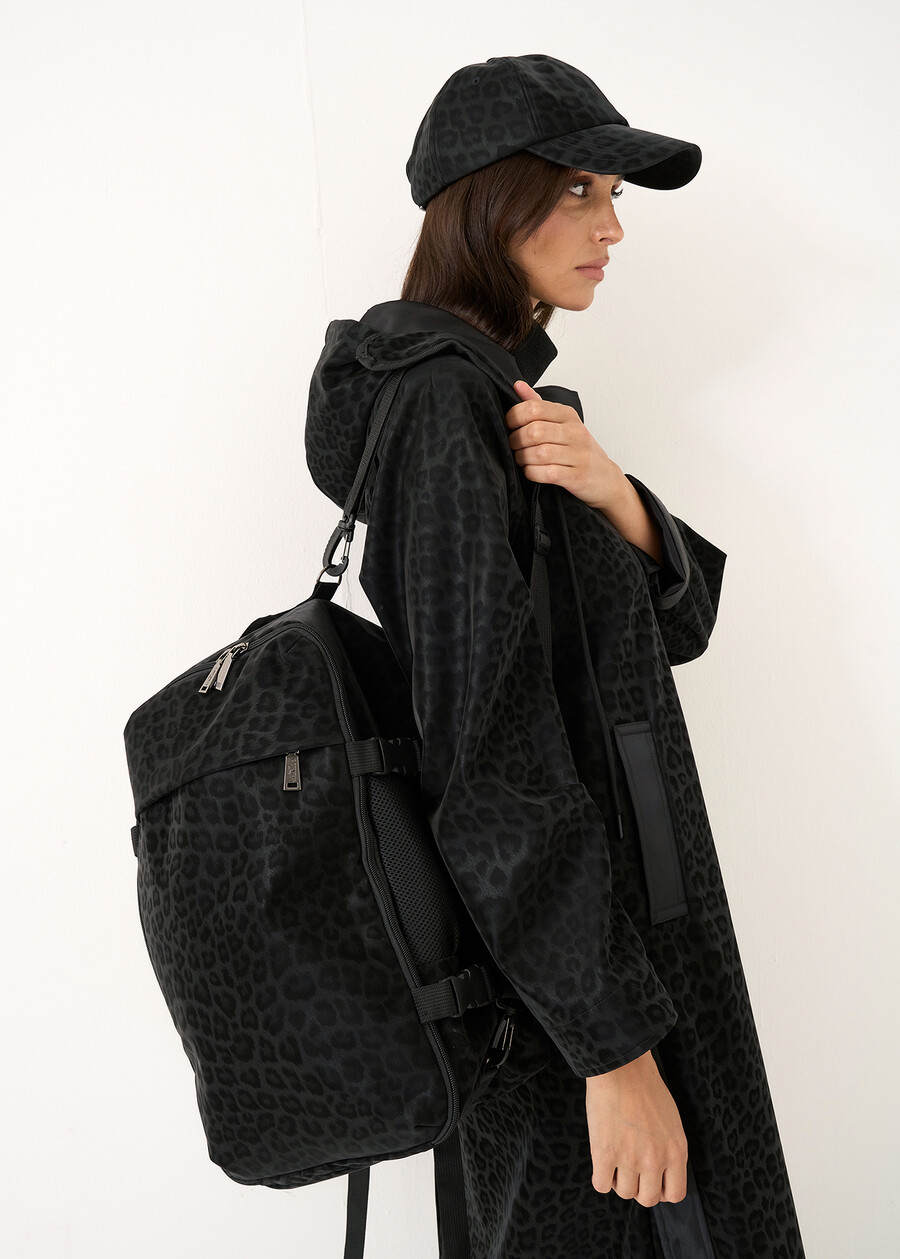 Zaino da viaggio Bianca animalier NERO Donna , immagine n. 1