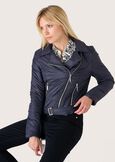 Gabriel biker jacket NERO BLACKMARRONE CASTAGNA Woman image number 1