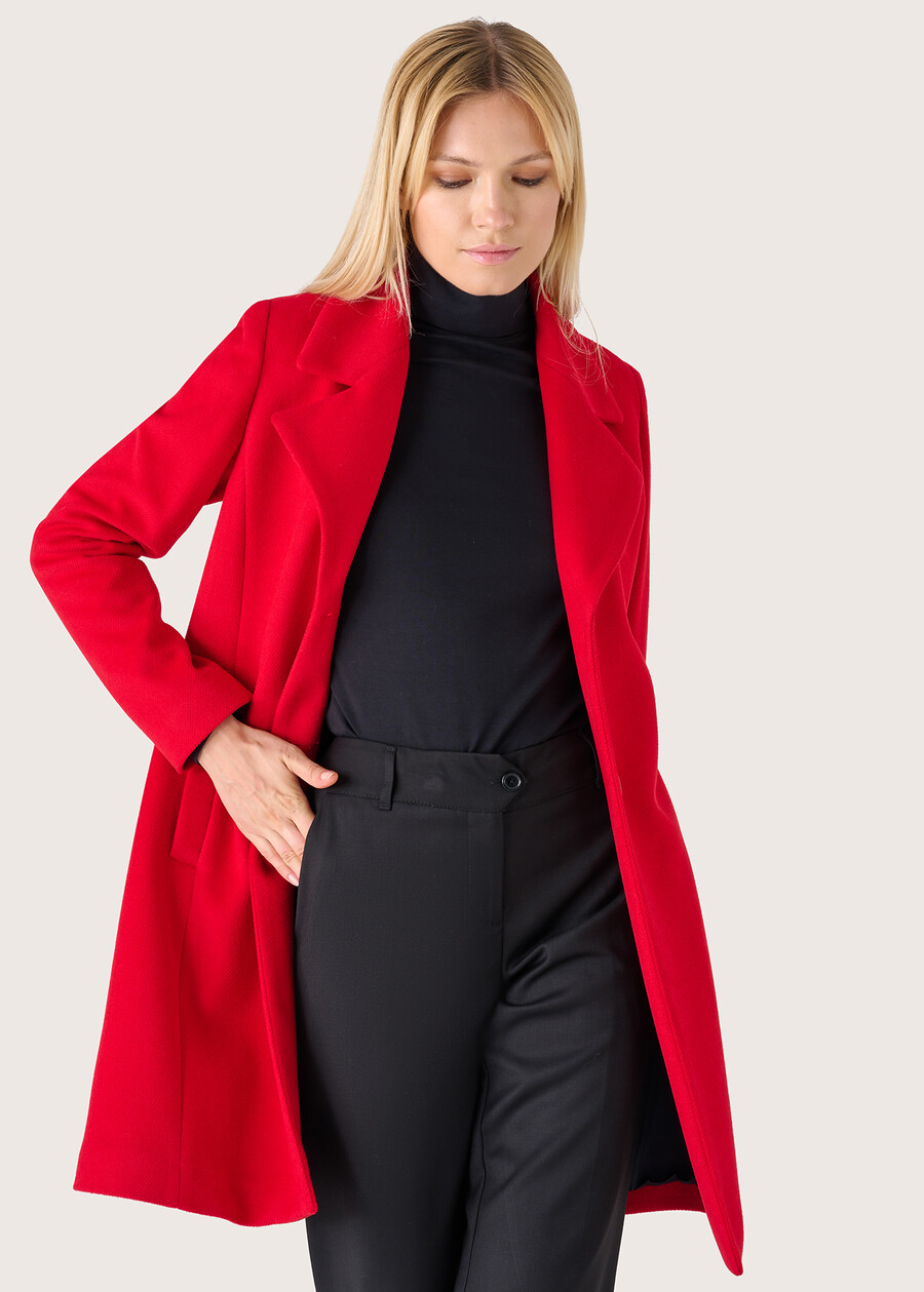 Cappotto Kelly in panno ROSSO CARPET Donna , immagine n. 2
