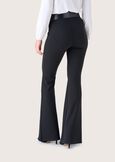 Pantalone Victoria in tessuto screp NERO BLACKROSSO SYRAH Donna immagine n. 6
