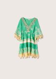 Abito corto 100% cotone VERDE BANDIERA Donna immagine n. 4