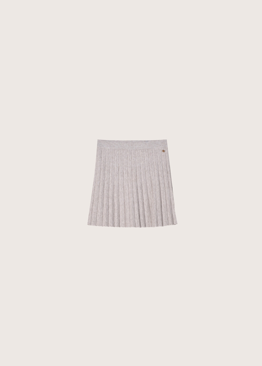 MOLLY KNITTED SKIRT FOR GIRLS GRIGIO MEDIUM GREY Woman , image number 6