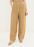 Pantaloni Park a vita alta BEIGE Donna immagine n. 3