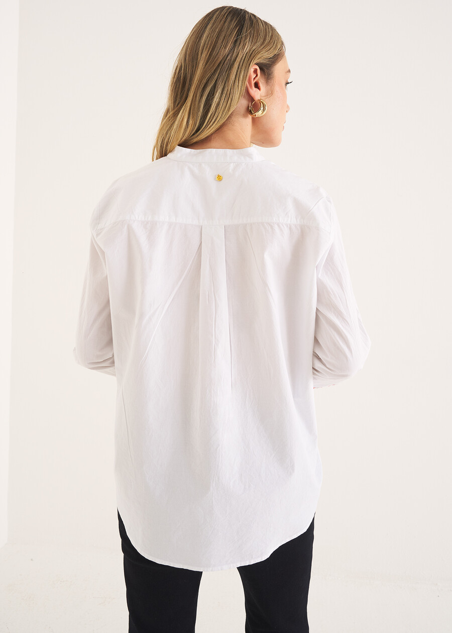 Cuore embroidered shirt BIANCO WHITE Woman , image number 3