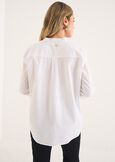 Cuore embroidered shirt BIANCO WHITE Woman image number 3