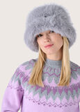 Coft eco-fur hat GRIGIO MEDIUM GREY Woman image number 1