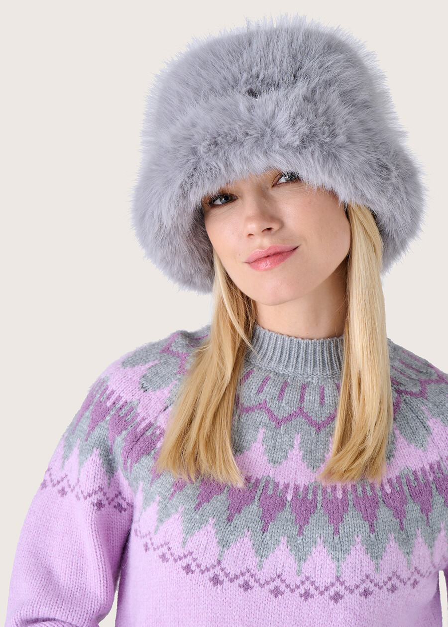 Coft eco-fur hat  Woman , image number 1