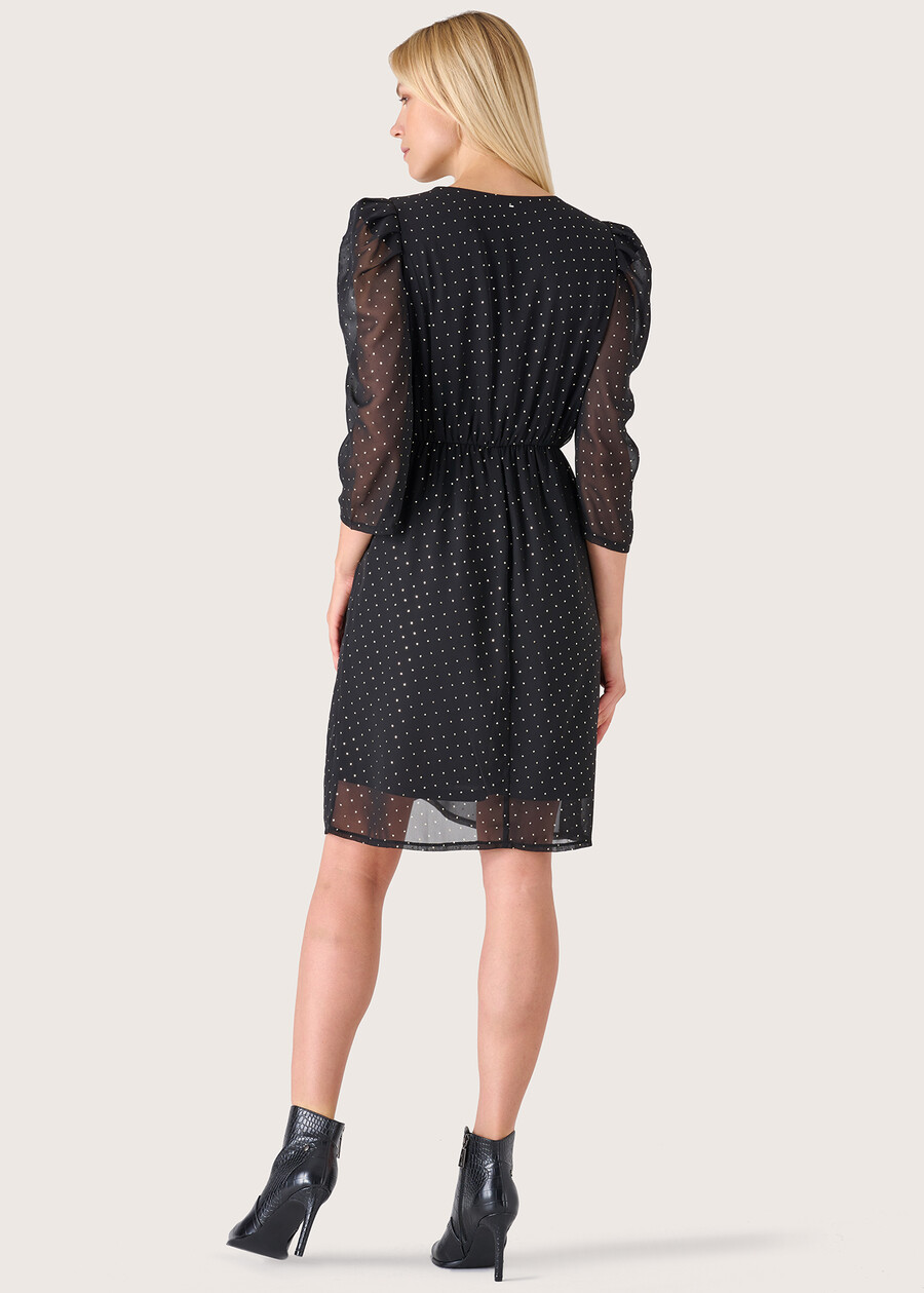 Andy georgette dress NERO Woman , image number 3