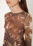 T-shirt Sabina fantasia MARRONE TERRA Donna immagine n. 3