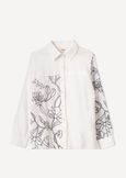 Camicia Calyda in cotone con ricami BIANCO WHITE Donna immagine n. 4
