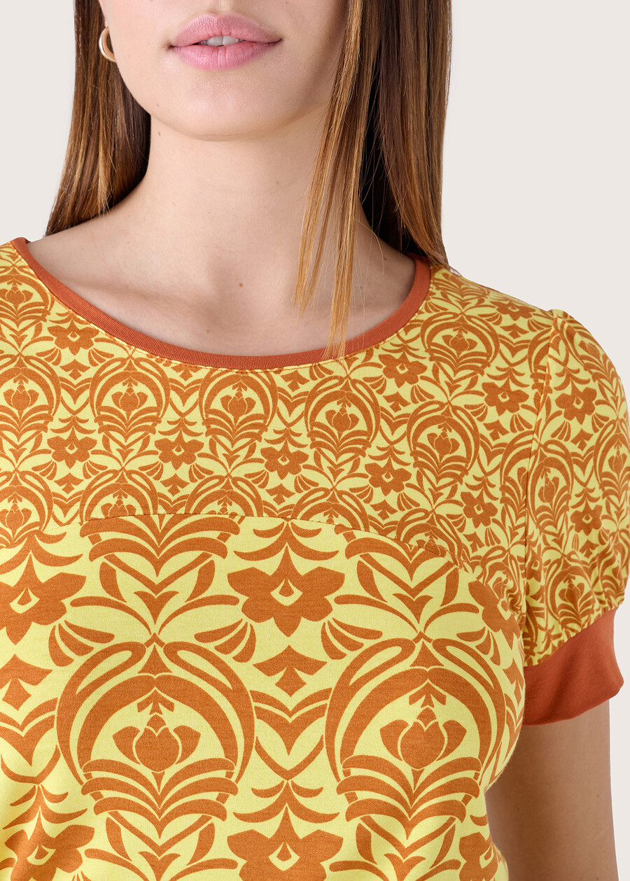 T-shirt Sirena in viscosa MARRONE AMBER Donna , immagine n. 2