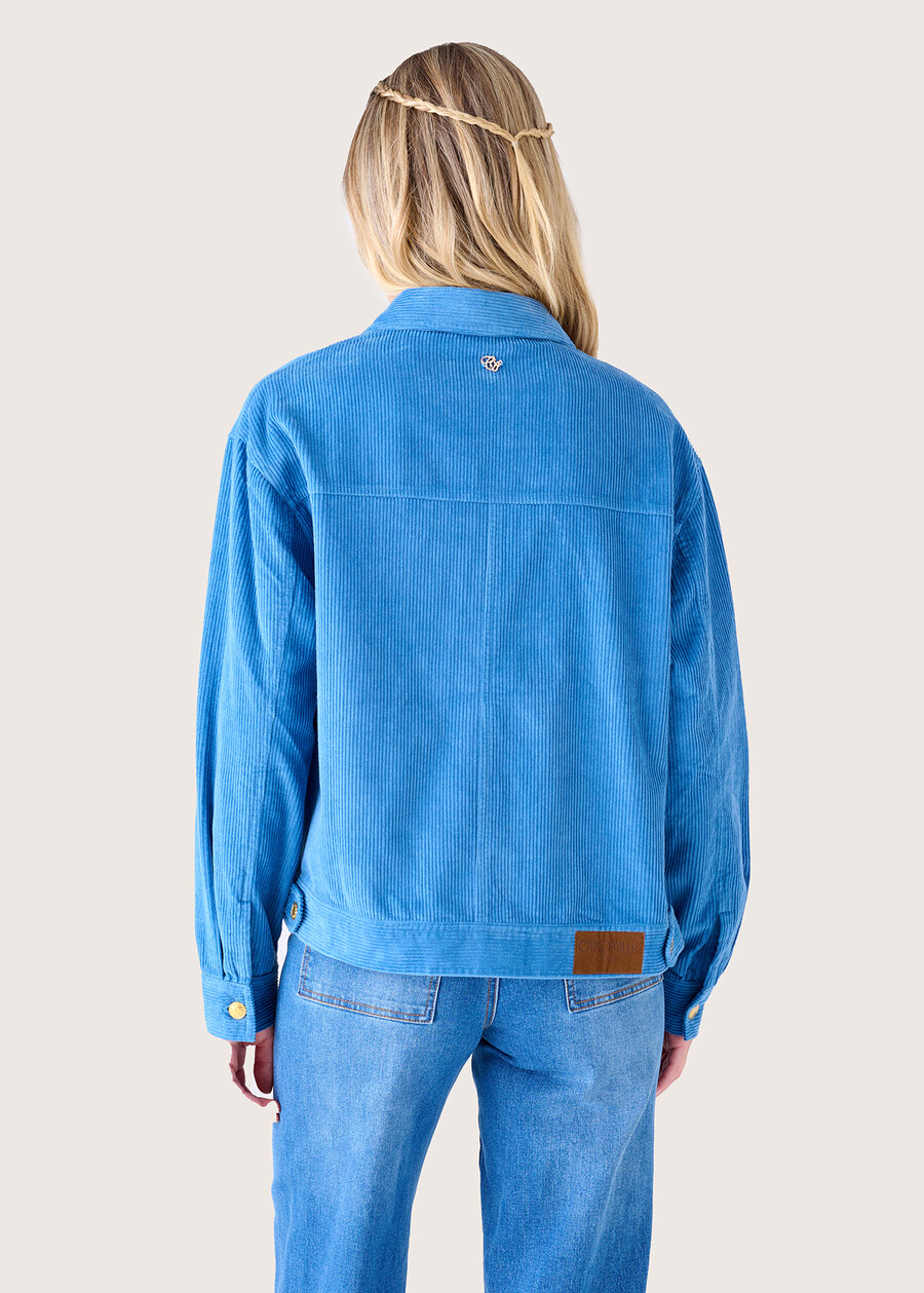 Giubbotto Gigi in 100% velluto di cotone BLU AVION Donna , immagine n. 4