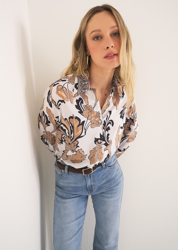 Candida printed shirt – Archivio GIALLO GRANO Woman null