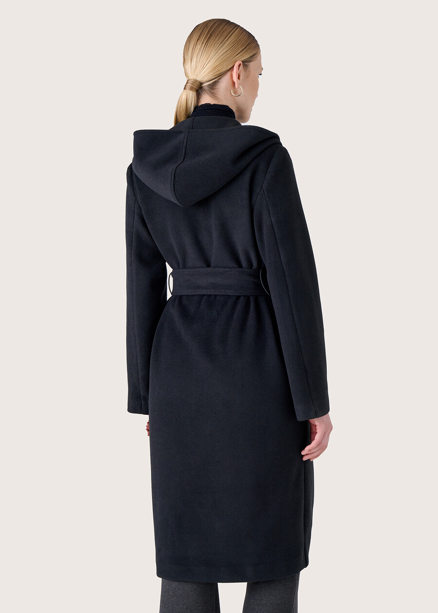 Cappotto Catrine in panno NERO BLACKBEIGE CAMMELLO Donna , immagine n. 4