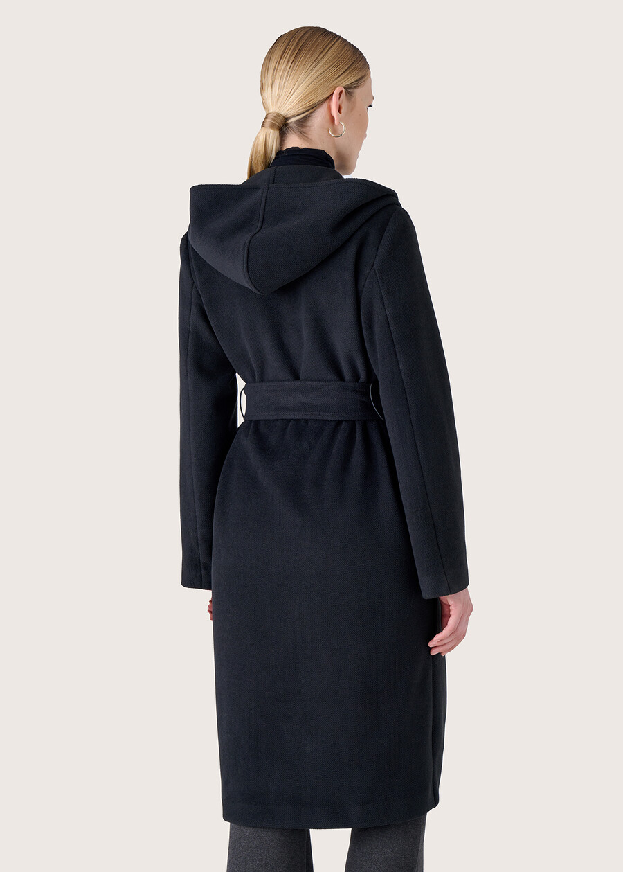 Catrine cloth coat NERO BLACKBEIGE CAMMELLO Woman , image number 4