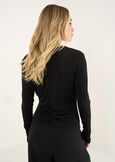 T-shirt Soraya aderente in lurex NERO Donna immagine n. 4