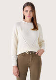 Salza openwork sweater ROSA SILK Woman image number 2