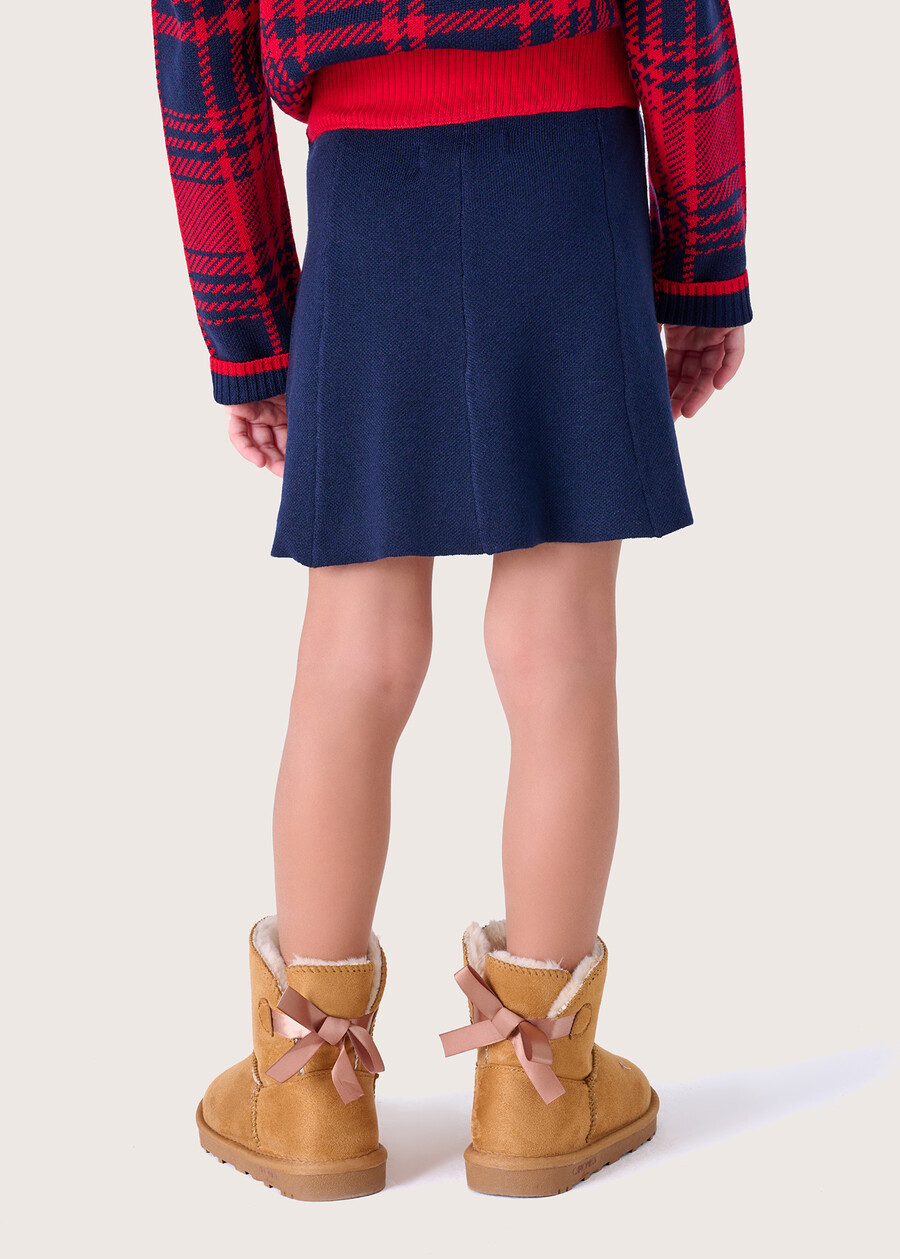 Gonna a ruota Gaya da bambina BLUE OLTREMARE  Donna , immagine n. 4