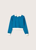 Fujiko cotton sweatshirt BLUE COLONIAL Woman image number 4