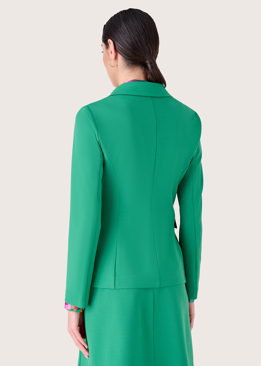 Giacca Cindy in tessuto screp VERDE GARDENBLUE OLTREMARE  Donna , immagine n. 3