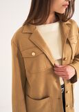 Galy faux leather jacket MARRONE TERRA Woman image number 3